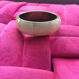 Ivory-Like Bangle Bracelet